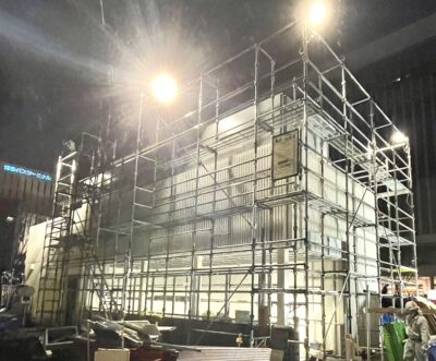 福岡市博多区 博多駅工事足場