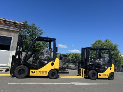 フォークリフトをお迎え😍