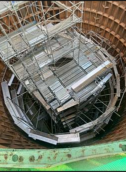 福岡県久留米市　鉄筋足場工事　120㎡